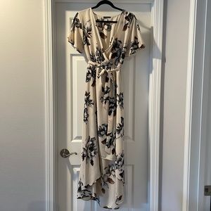 Floral high-low dress